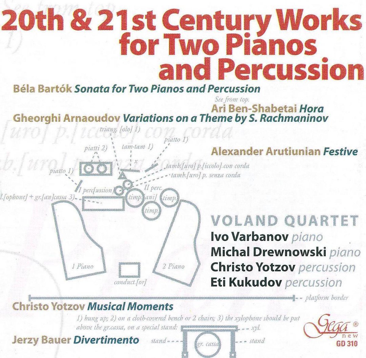 20Th And 21St Century Works For Two Pianos And Perc.