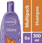 Andrélon Zomertarwe Glans - 6 x 300 ml - Shampoo - Voordeelverpakking