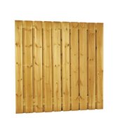 Intergard Schutting tuinscherm zichtdicht 21 planks 180x180cm RVS