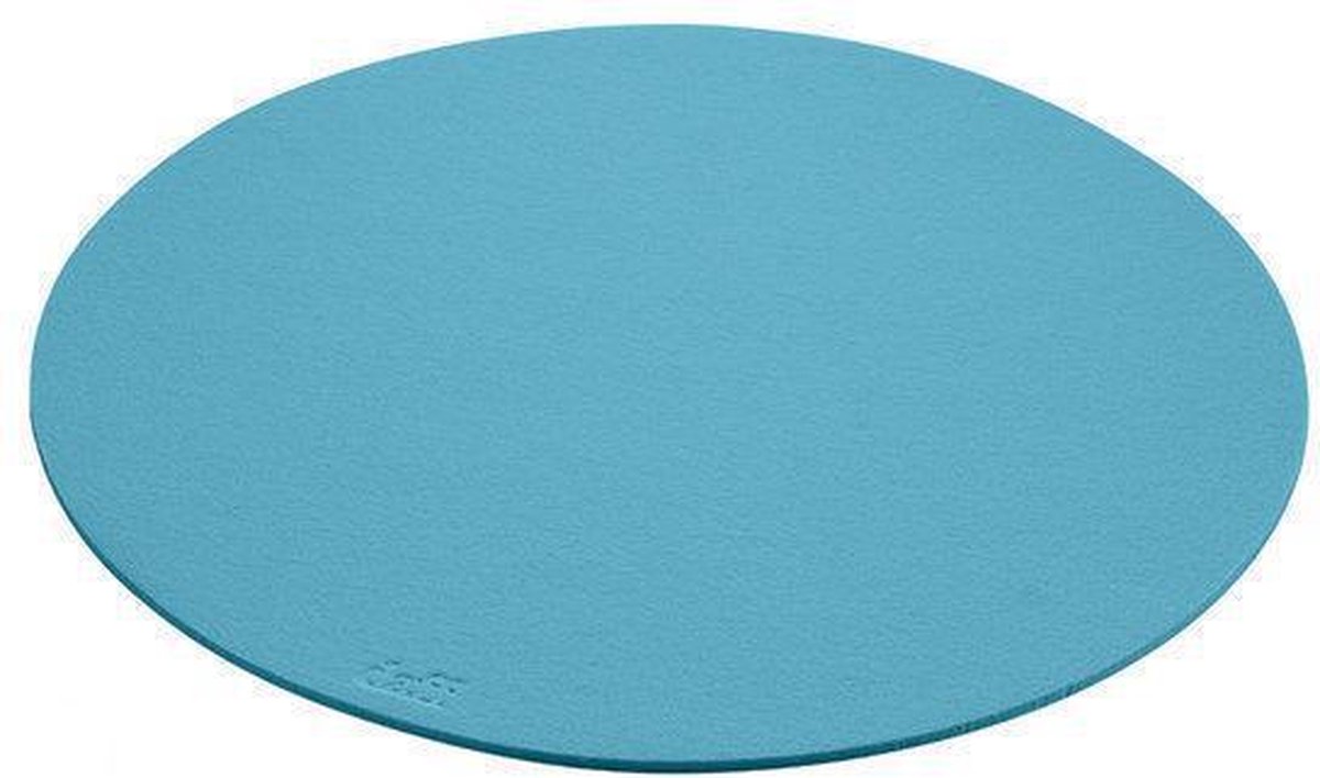Daff Placemat - Vilt - Rond - 40 cm - Caribbean - Blauw
