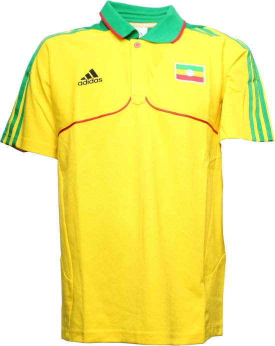 Adidas Polo Ethiopië Geel Heren Maat S/m Adidas Polo Ethiopië Geel Heren Maat S/m