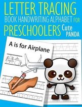 Letter Tracing Book Handwriting Alphabet for Preschoolers Cute Panda