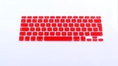 Xssive Toetsenbord cover voor MacBook 12 inch Retina - siliconen - rood - NL indeling