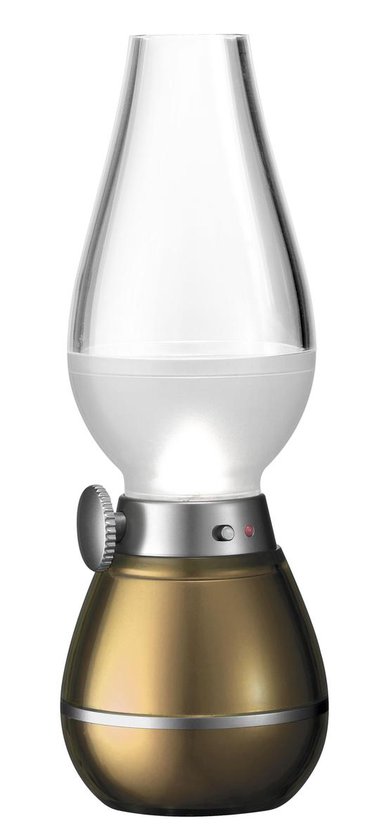 Platinet PDLZ2CGL LED tafellamp Blow - ouderwets olielamp design met  blaasfunctie voor... | bol
