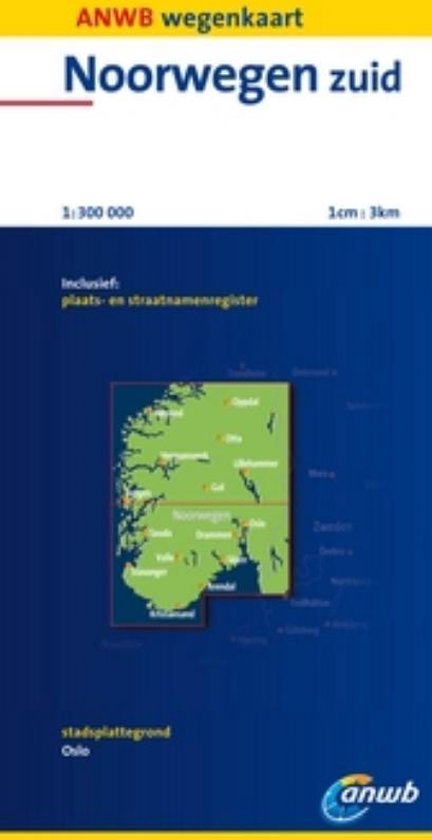 Cover van het boek 'ANWB Wegenkaart Noorwegen Zuid'