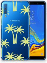 Geschikt voor Samsung Galaxy A7 (2018) TPU Hoesje Palmtrees