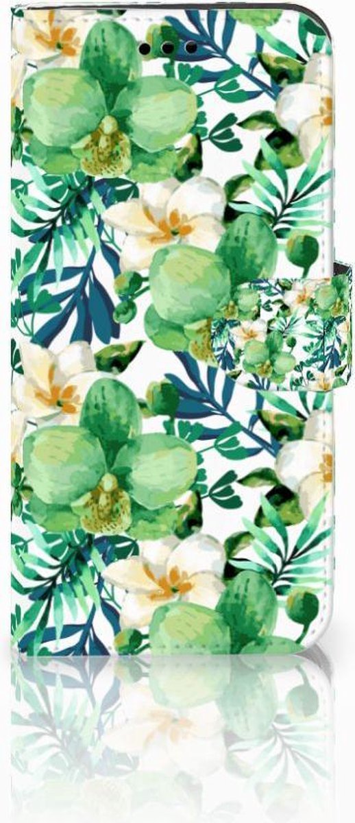 Huawei P10 Lite Hoesje Orchidee Groen