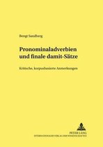 Pronominaladverbien Und Finale damit -Saetze