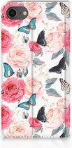 Hoesje iPhone 8 | 7 | SE (2020/2022) Bookcase Butterfly Roses