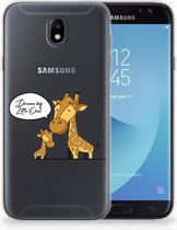 Geschikt voor Samsung Galaxy J7 2017 | J7 Pro TPU siliconen Hoesje Giraffe