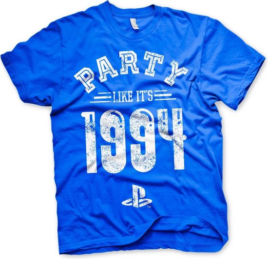 PLAYSTATION - T-Shirt Party Like It's 1994 - BLUE (M)