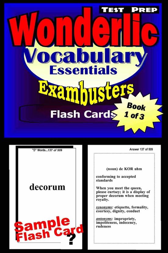 Exambusters Wonderlic 1 - Wonderlic Test Prep Essential Voca ... - cover