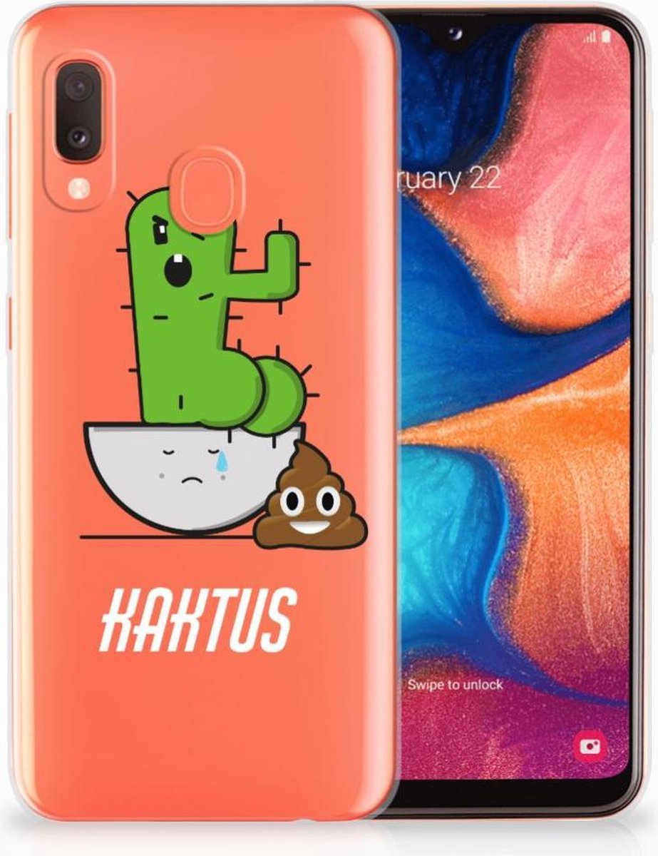 Samsung Galaxy A20e Telefoonhoesje met Naam Cactus Poo