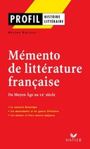 Profil - Mémento de la littérature française