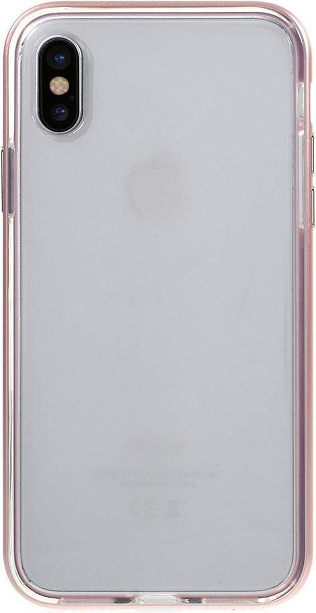 Aluminium/TPU Backcase iPhone X - Rosé Goud