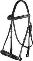 QHP Hoofdstel luxe lage neusriem - Black - Full