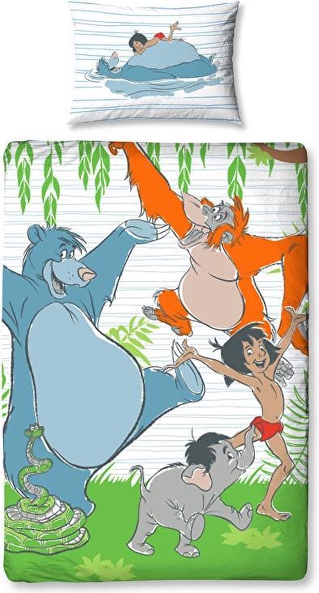 Jungle Book dekbedovertrek Mowgli - maat | bol.com