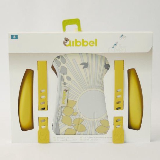 Qibbel stylingset achterzitje life (geel) - Fietsstoeltje | bol.com