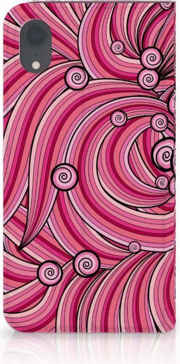Apple iPhone Xr Bookcase Swirl Pink