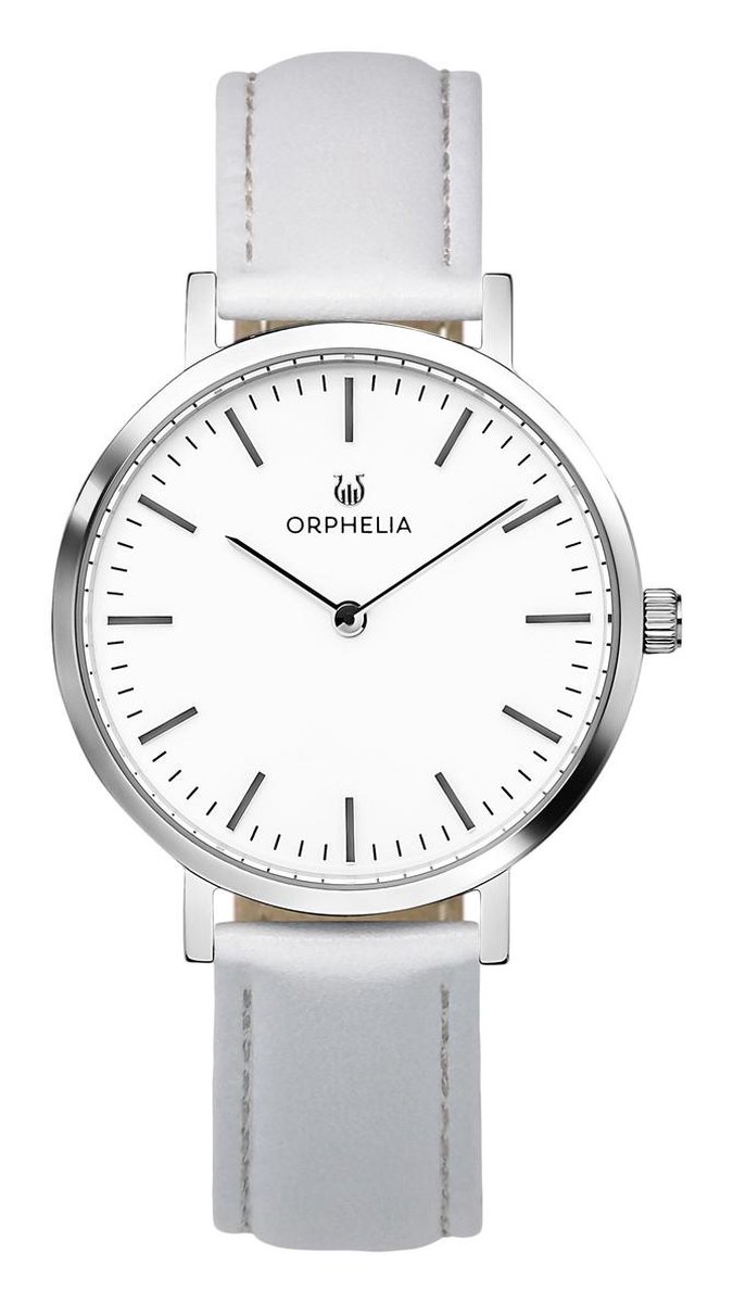 Orphelia Spectra OR11800 Horloge - Leer - Wit - Ø 36 mm