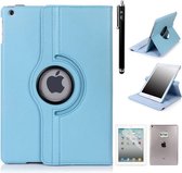 iPad hoes 360 graden licht blauw leer