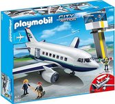 PLAYMOBIL City Life Vracht- en passagiersvliegtuig met verkeerstoren - 5261