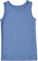 Little Label - jongens - onderhemd - blauw - maat 122/128 - bio-katoen