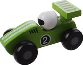 Jouéco Houten Raceauto 12 Cm Groen