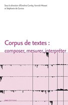 Sociétés, Espaces, Temps - Corpus de textes : composer, mesurer, interpréter