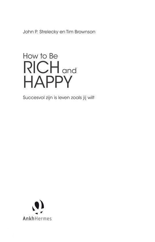 How To Be Rich And Happy
