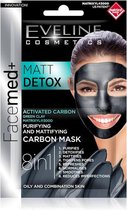 Eveline Cosmetics Facemed+ Matt Detox Purifying & Mattifying Carbon Mask 2x5ml.
