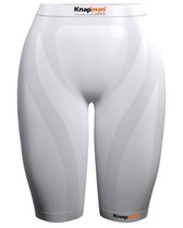 Knapman Ladies Zoned Compression Short 45% Wit | Compressiebroek (Liesbroek) voor Dames | Maat XL