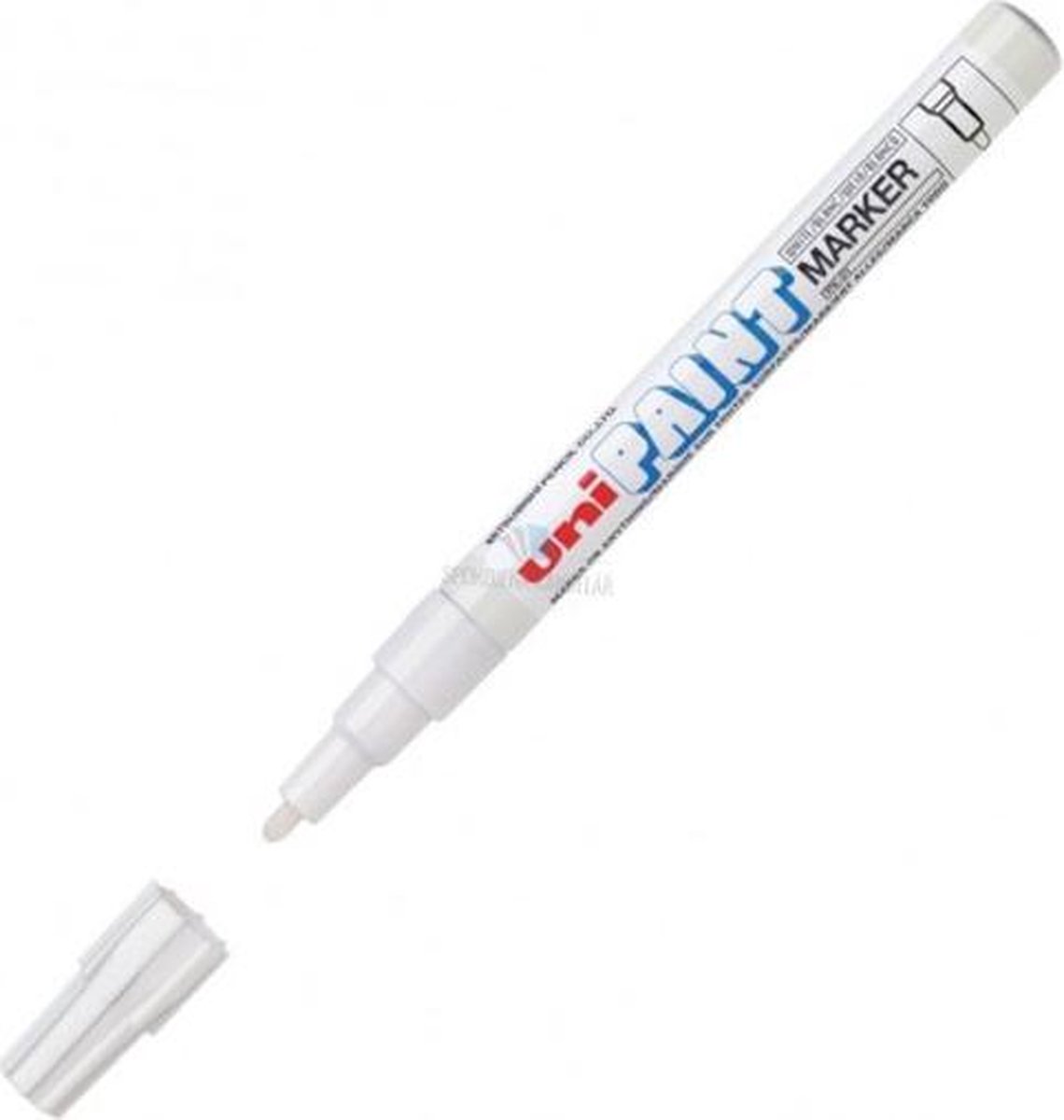 Uni Paint PX-21 Paint Marker - Witte verfstift met 0.8 - 1.2 mm punt