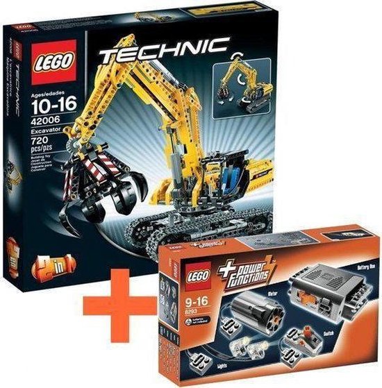 LEGO Technic 42006 Graafmachine + 8293 Power Functions | bol.com