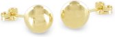 Silventi 121100133 14 Karaat Gouden oorstekers - bol 6 mm - geelgoudkleurig