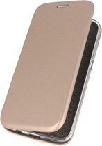 Goud Premium Folio Hoesje voor Huawei P20