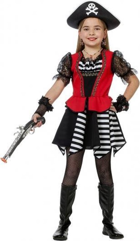 Girl's piraat kostuum/maten 7 t/m 14/handgemaakte/verjaardagen/opnemers/aankleden/Halloween/trunk Kleding Meisjeskleding Jurken 