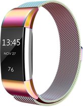 Milanese Horloge Band 42MM Geschikt Voor Fitbit Charge 2 - Watchband Voor iWatch - Armband Roestvrij Staal - Colorful