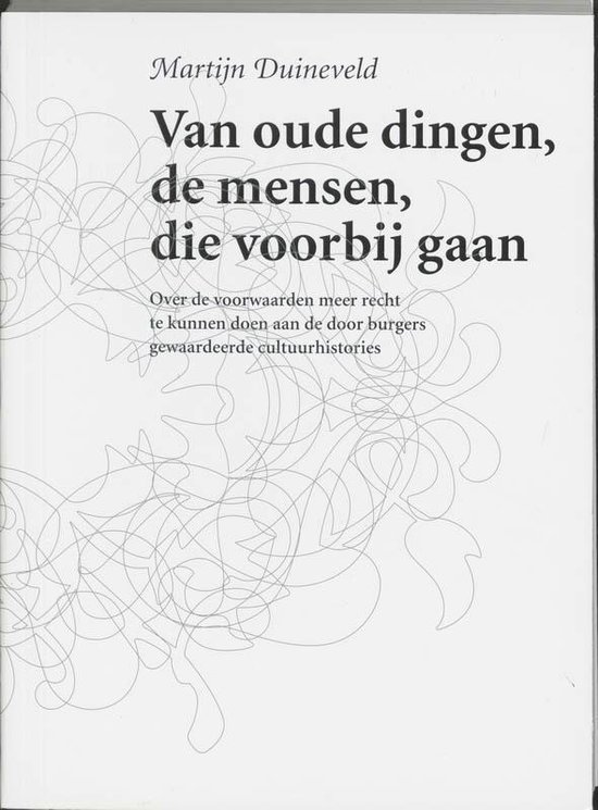 Cover van het boek 'Van oude dingen, de mensen, die voorbij gaan' van M. Duineveld
