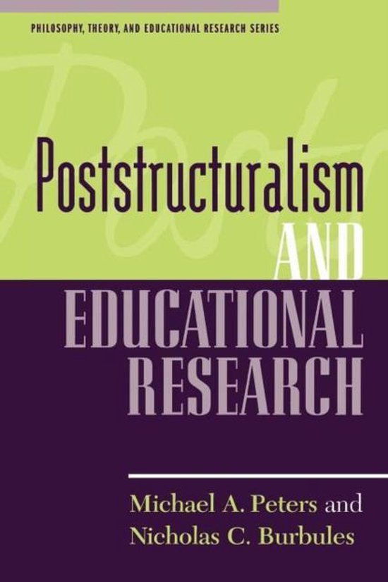 Poststructuralism and Educational Research 9780847691203 Michael A