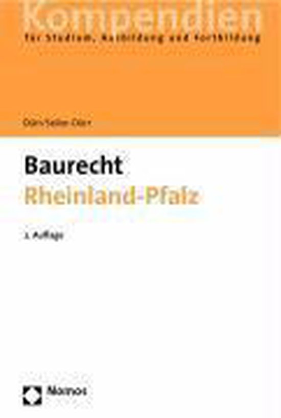 Baurecht RheinlandPfalz 9783832902551 Nomos Verlagsgesellschaft
