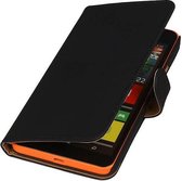 Bookstyle Wallet Case Hoesjes voor Microsoft Lumia 640 XL Zwart