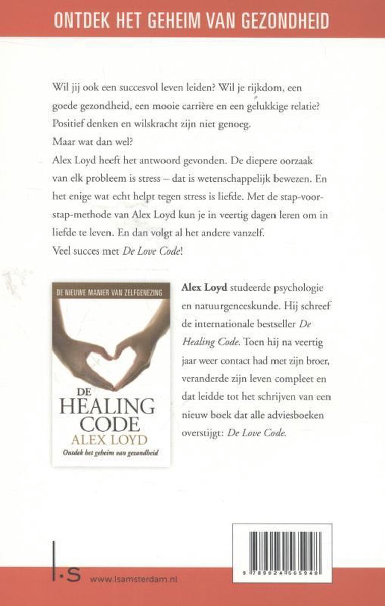 De love code - back cover