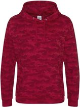 Camo hoodie, Kleur Red Camo, Maat L