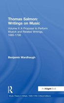 Thomas Salmon Writings On Music