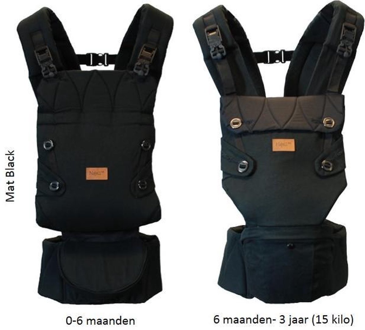 Ergonomische en verstelbare babydrager van water - Oeko-Tex-weefsel - geschikt voor baby's van 0 tot 36 maanden - ideaal voor de zomer - tot 15 kg