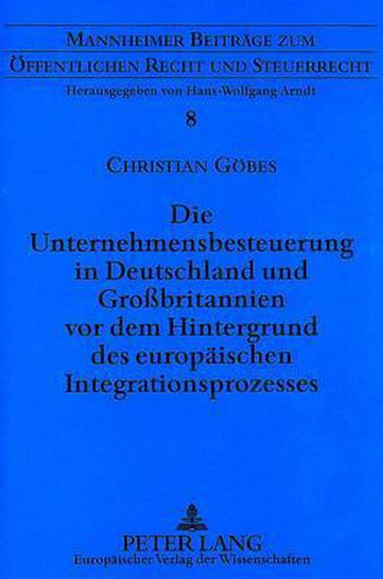 Die Unternehmensbesteuerung in Deutschland und Großbritanni ... - cover