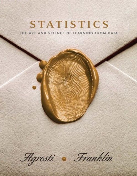 Boeksamenvatting Statistics: the art and science of learning from data - Agresti & Franklin
