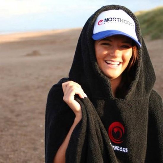 Northcore Beach Basha Hooded Towel Changing Robe / Poncho Noco24