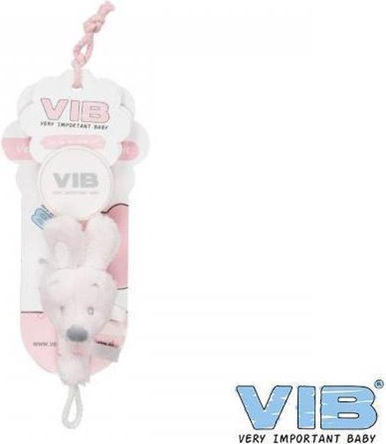 VIB® - Speenkoord Konijn - Roze - Babykleertjes - Baby cadeau